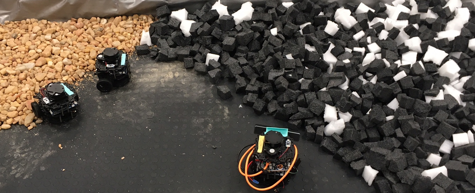 foam and gravel testbed