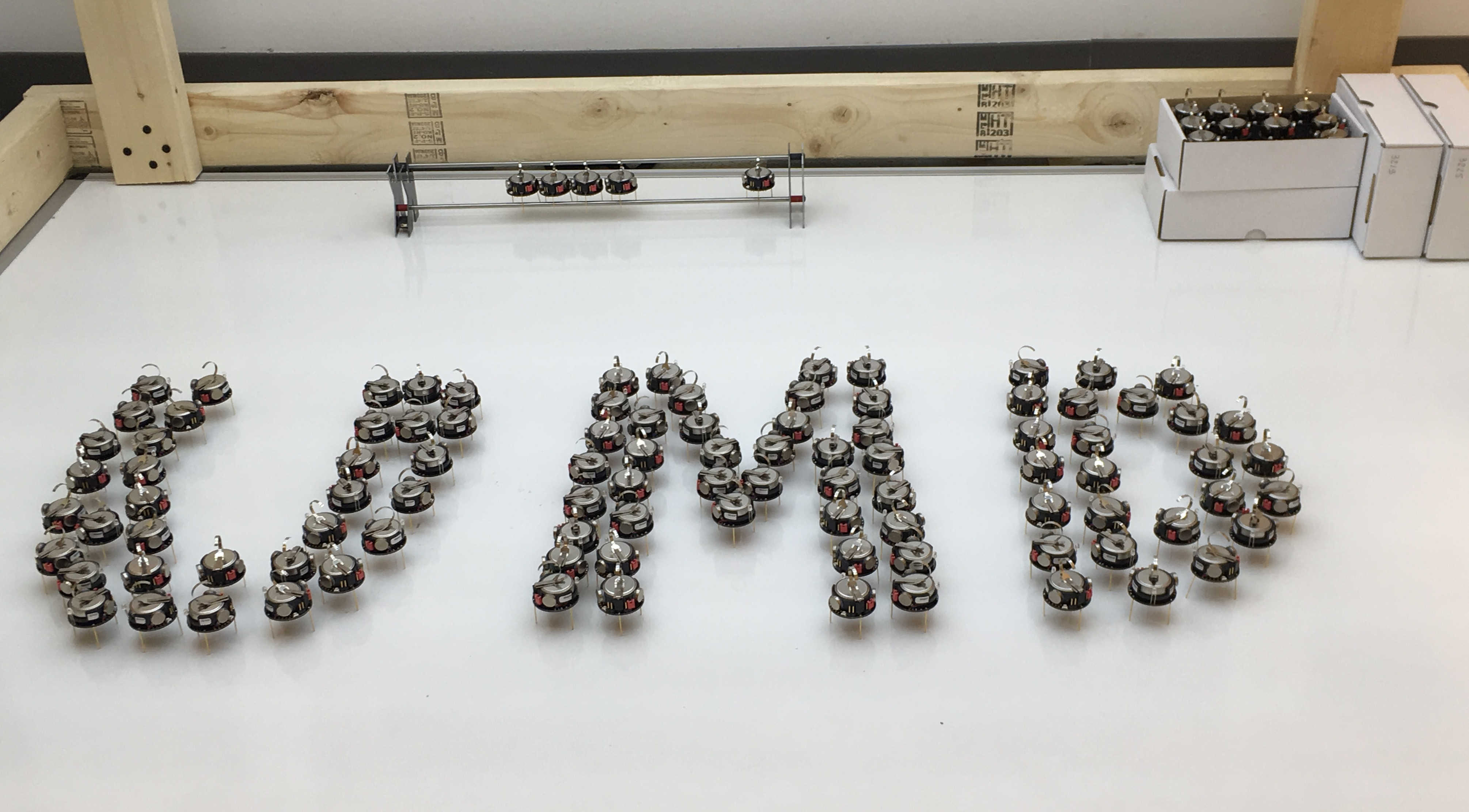 kilobot Testbed with 200 robots